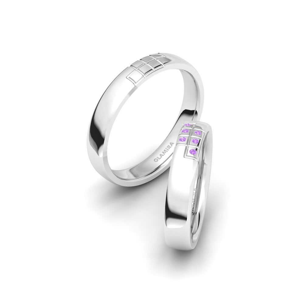 紫水晶 結婚戒指 Spectacular Moncher 4 mm