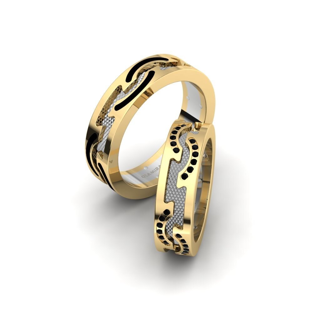 黑瑪瑙 結婚戒指 Spectacular Balance 6 mm