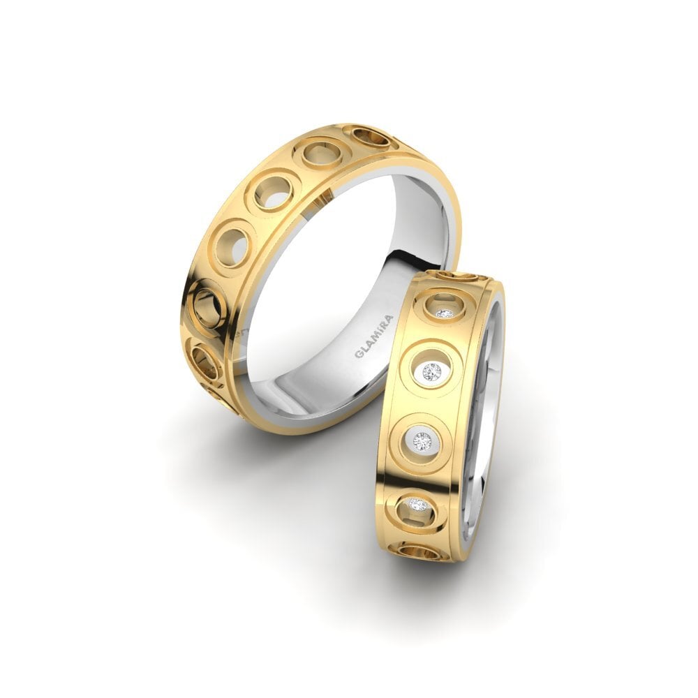 白色藍寶石 結婚戒指 Spectacular Moment 6 mm