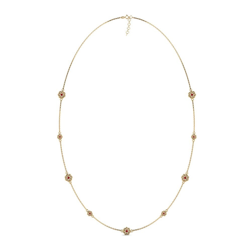 Red Zirconia Women's Necklace Aouncha