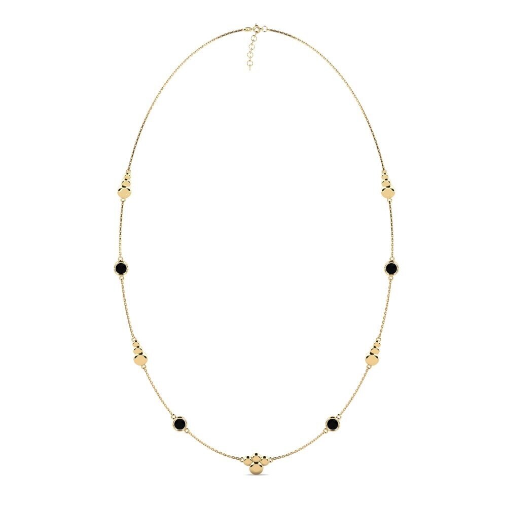 Black Sapphire Women's Necklace Chanbaek
