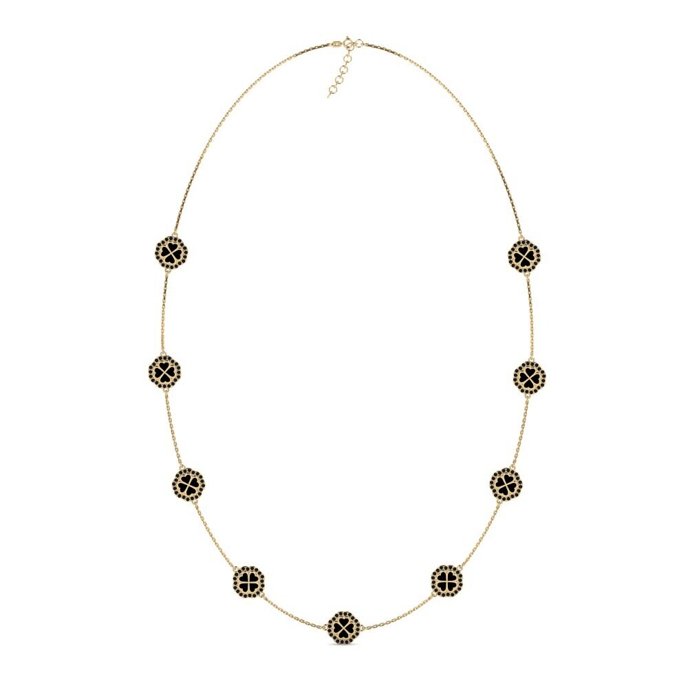 Black Sapphire Women's Necklace Dyrce