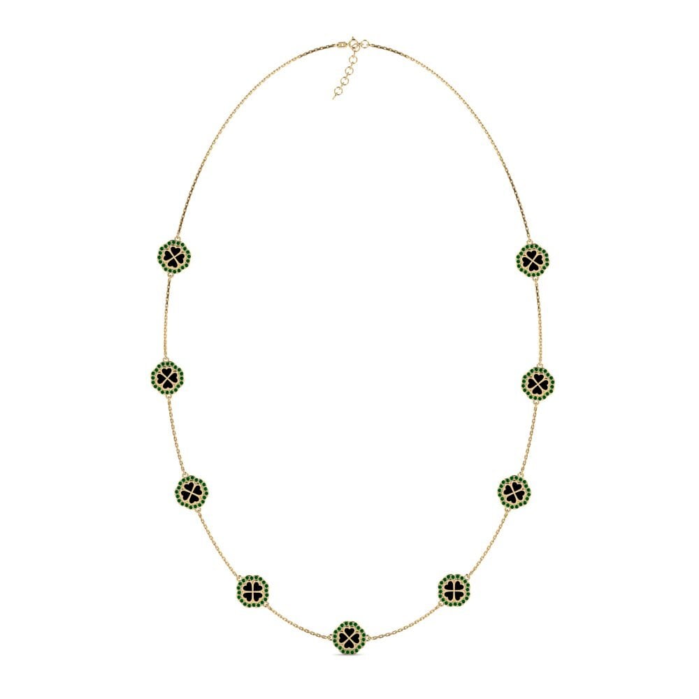 Green Zirconia Women's Necklace Dyrce
