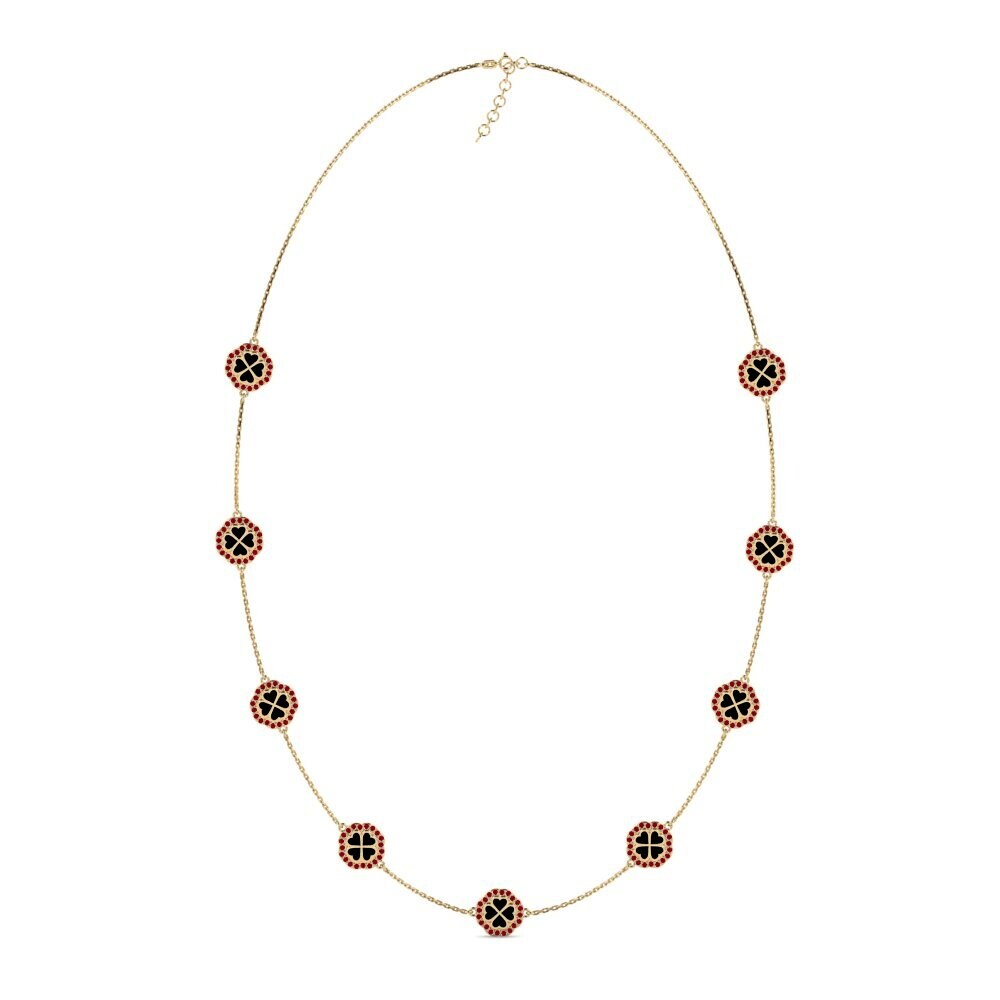Red Zirconia Women's Necklace Dyrce