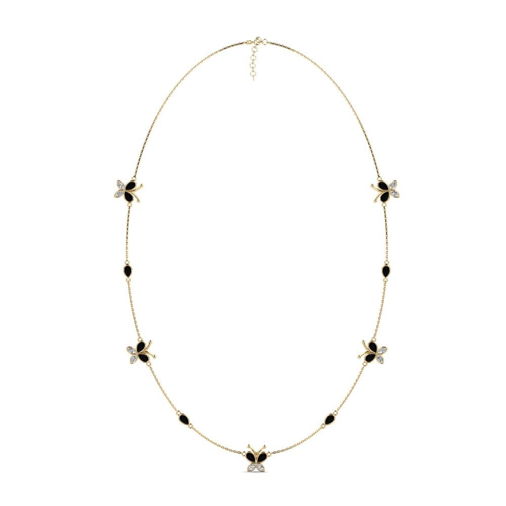 Black Sapphire Women's Necklace Eunhae