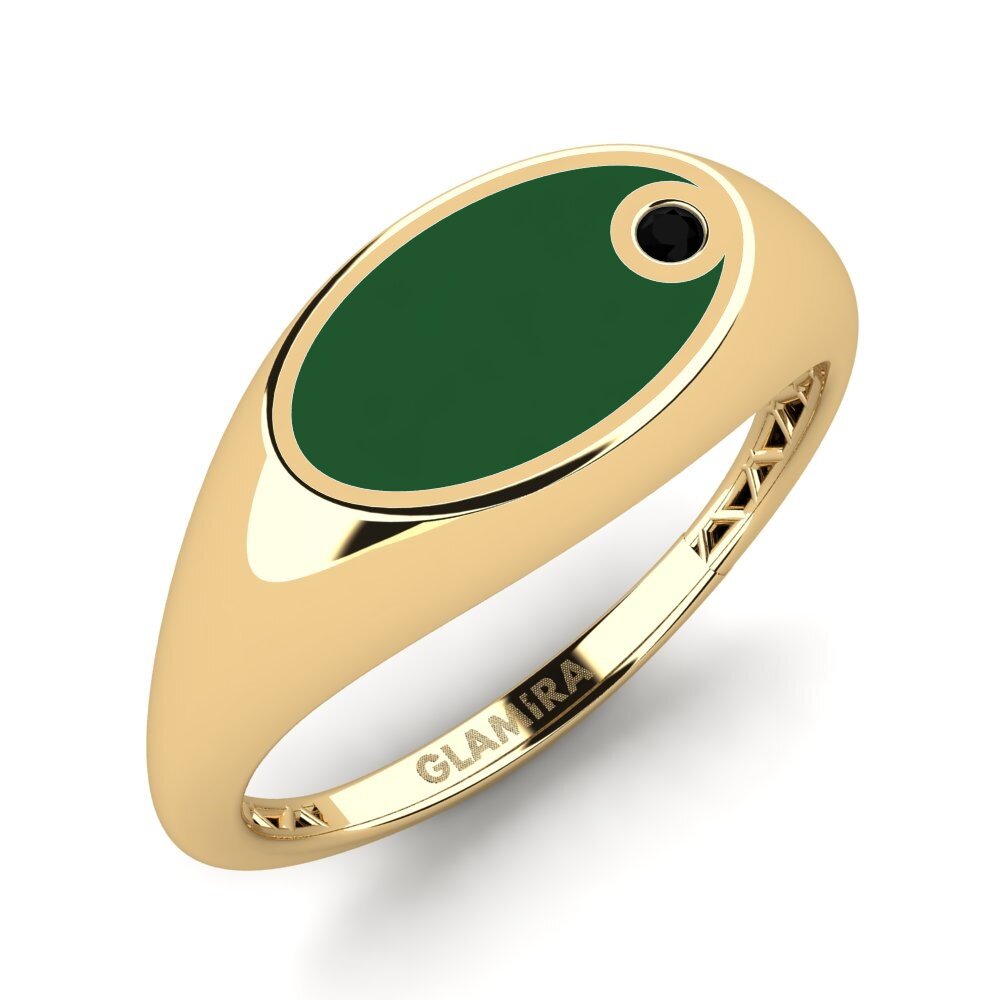 Black Onyx Pinky Ring Clysi