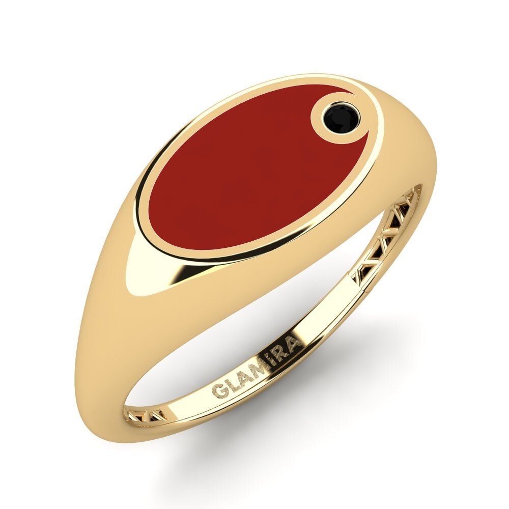Schwarzer Onyx Pinker Ring Clysi