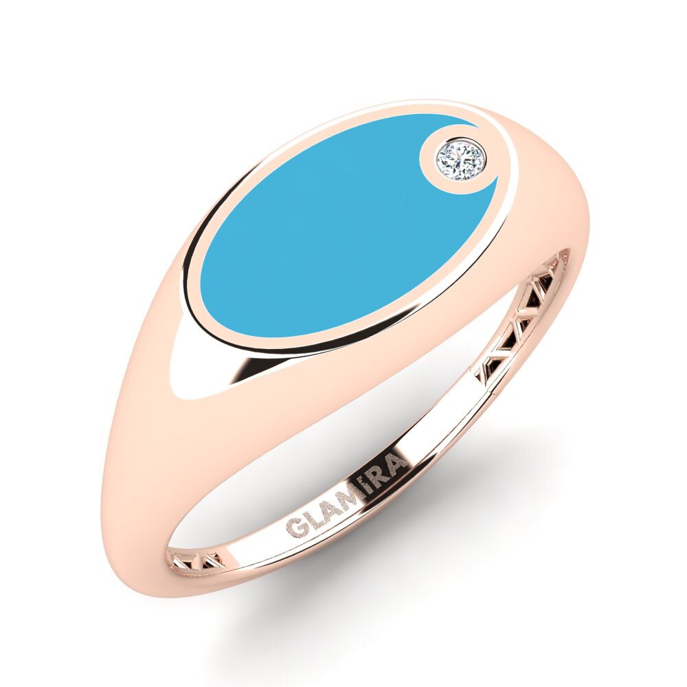 14ct Rose Gold Pinky Ring Clysi