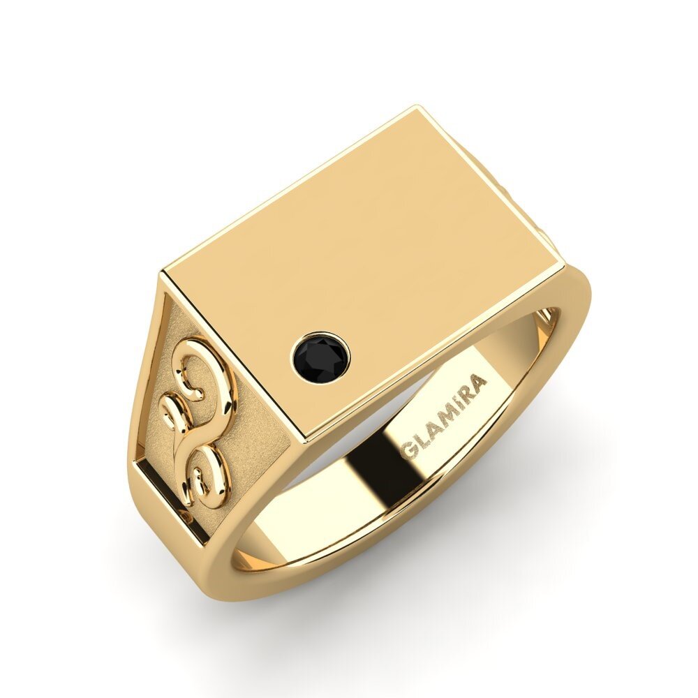 Black Sapphire Pinky Ring Cybari