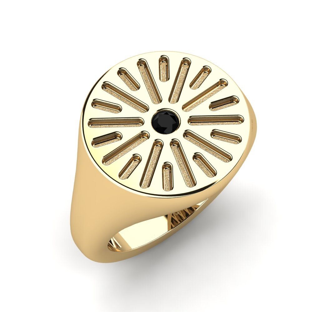 Black Sapphire Pinky Ring Eofed