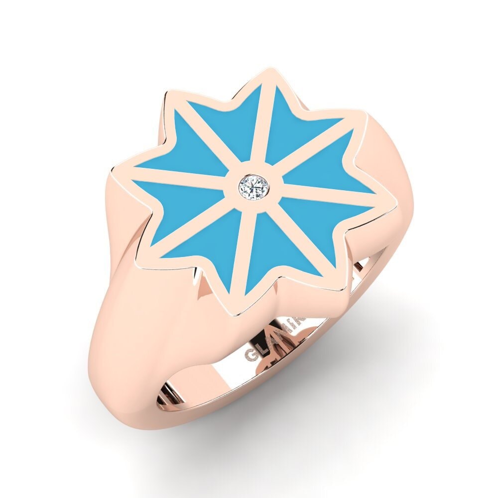 14ct Rose Gold Pinky Ring Gemeddo