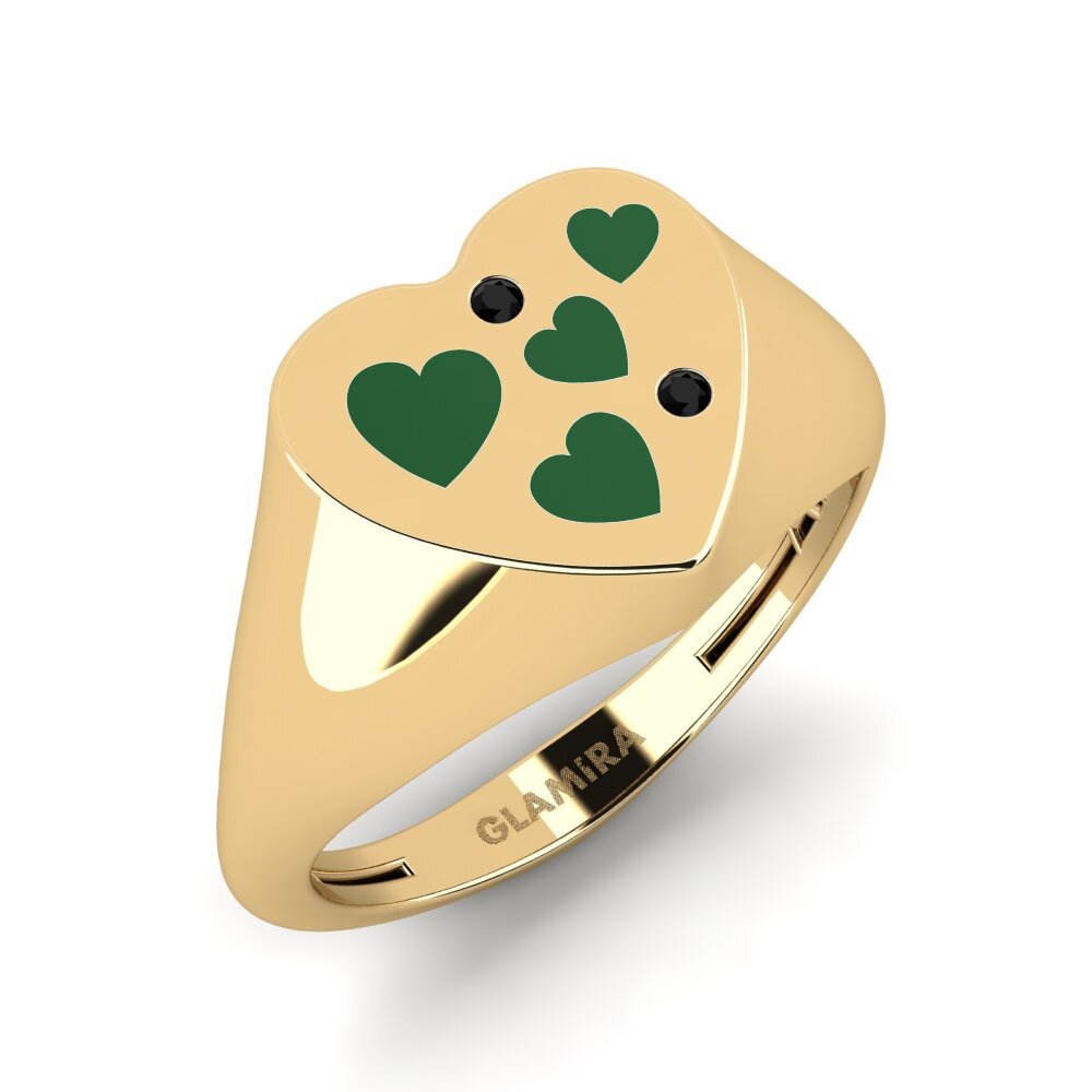 Black Onyx Pinky Ring Hnin