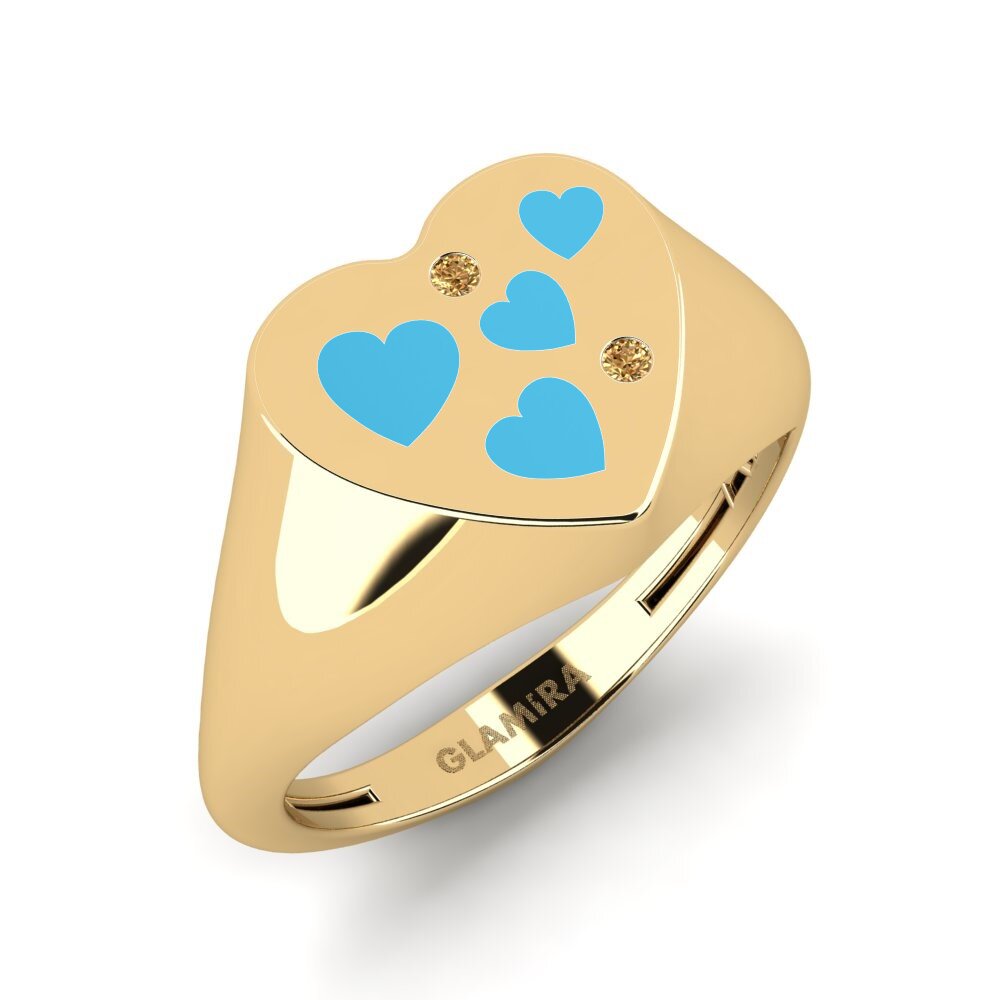 Brown Diamond Pinky Ring Hnin