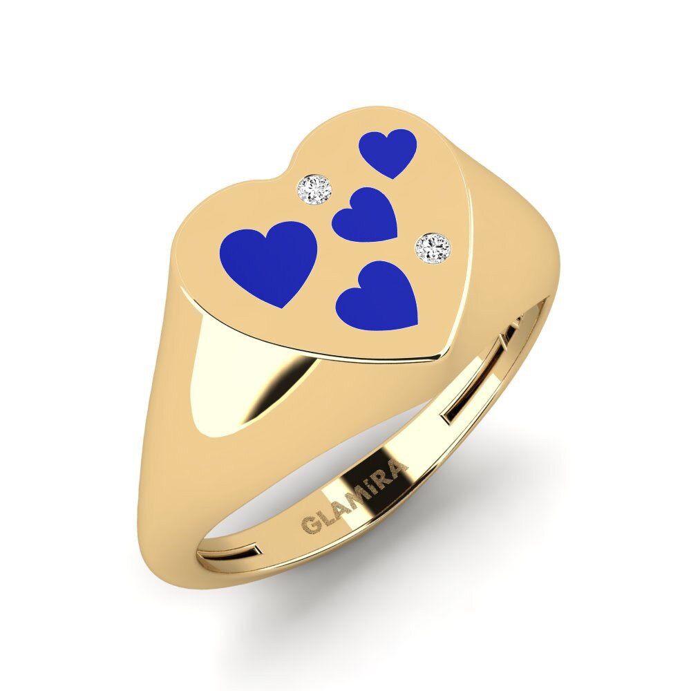 Moissanit Pinker Ring Hnin