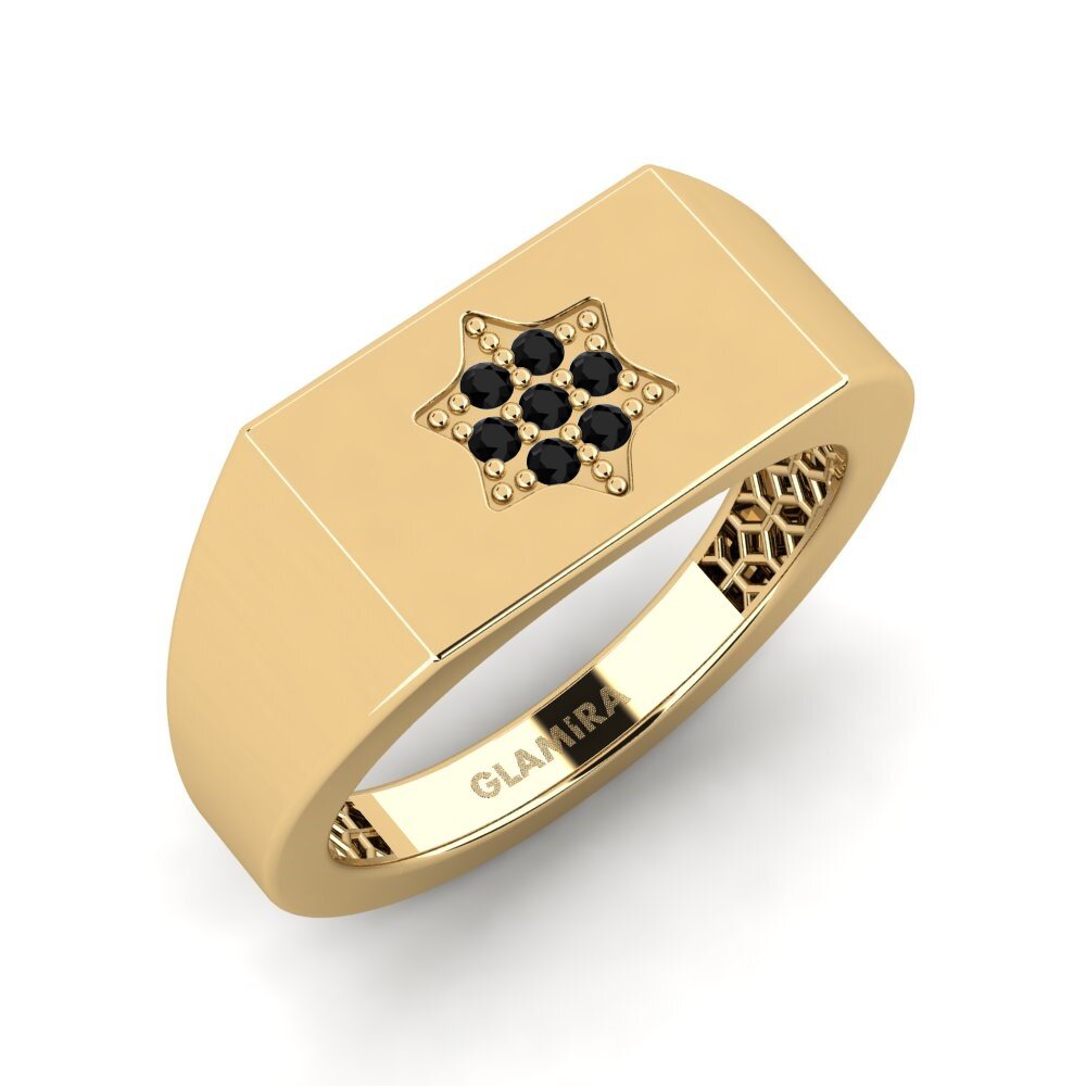 Diamant Noir Anneau rose Hoarr
