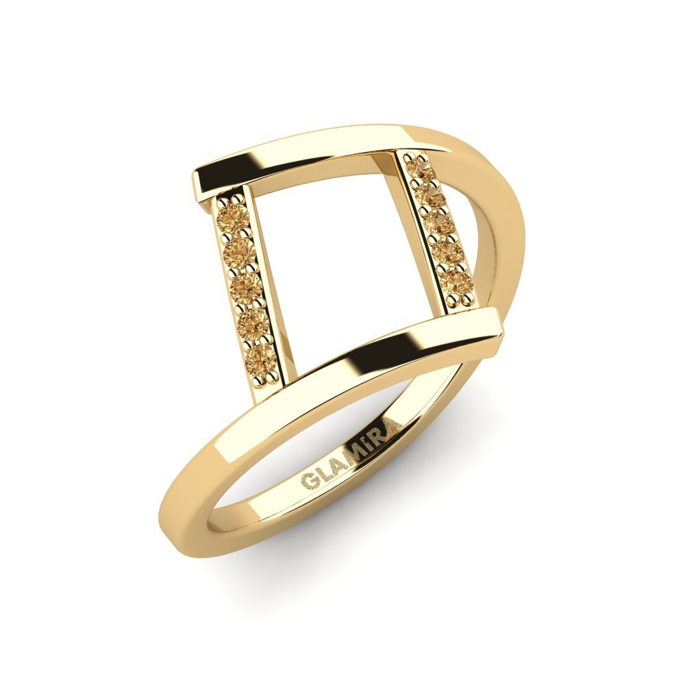 Brown Diamond Pinky Ring Hyrw
