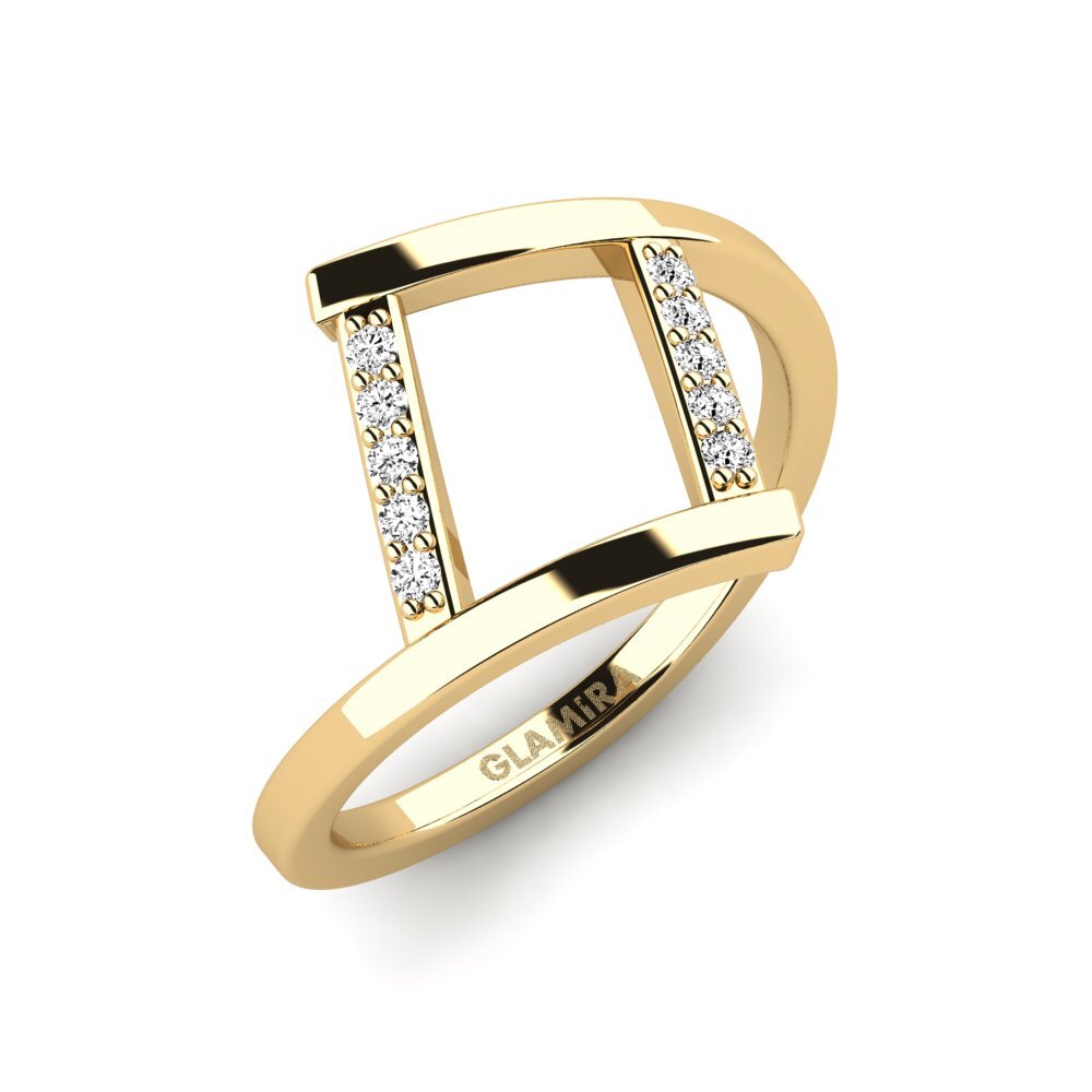 Moissanite Anneau rose Hyrw