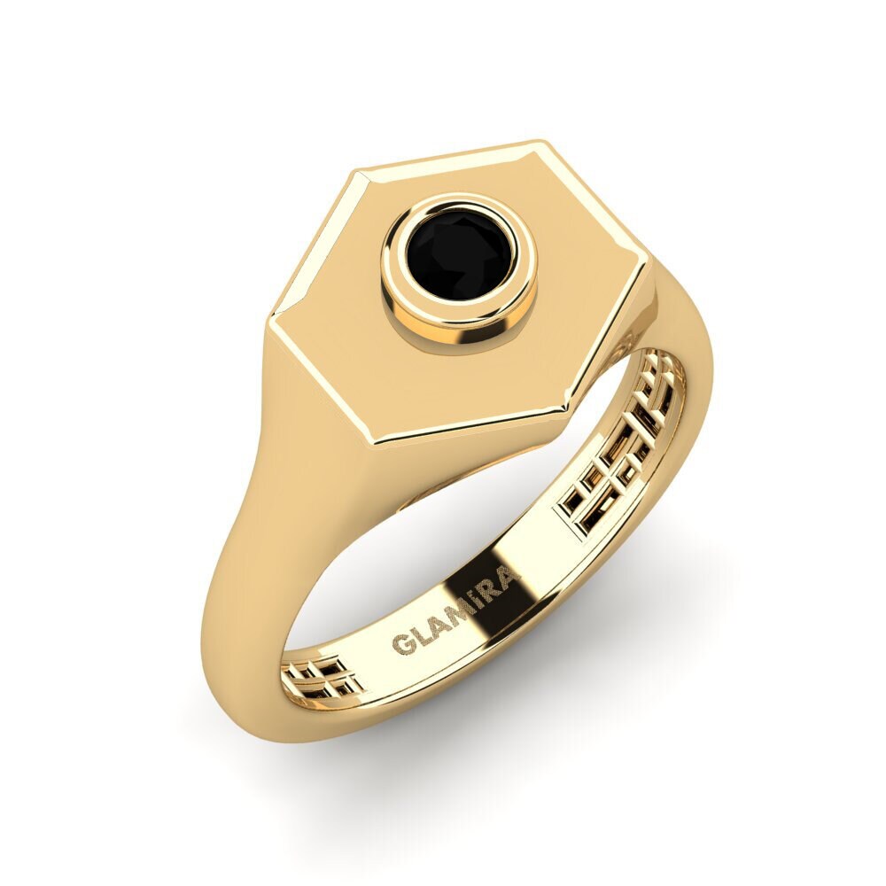Black Sapphire Pinky Ring Komia