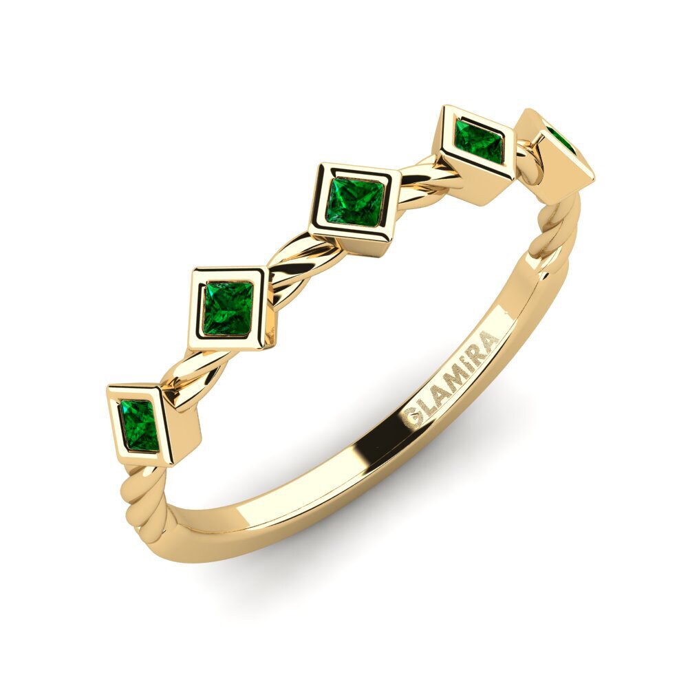 Green Zirconia Pinky Ring Leganga