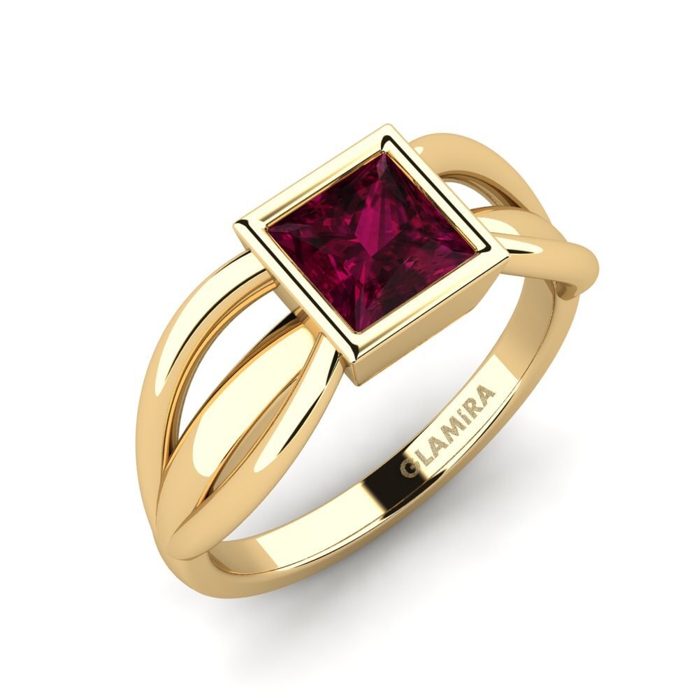 Grenat de Rhodolite Anneau rose Linnige