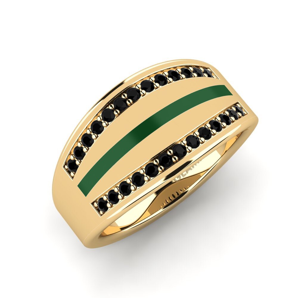 Black Onyx Pinky Ring Loadan
