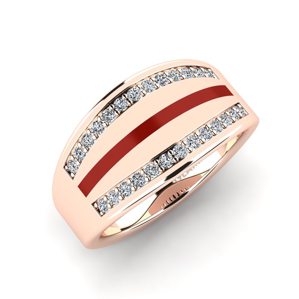 Rotgold 585 Pinker Ring Loadan