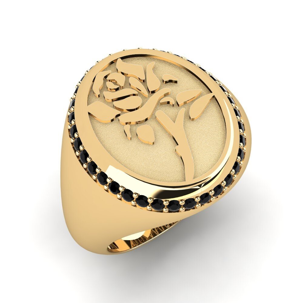 Diamant Noir Anneau rose Luga
