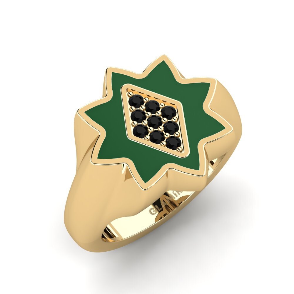 Black Onyx Pinky Ring Memynni