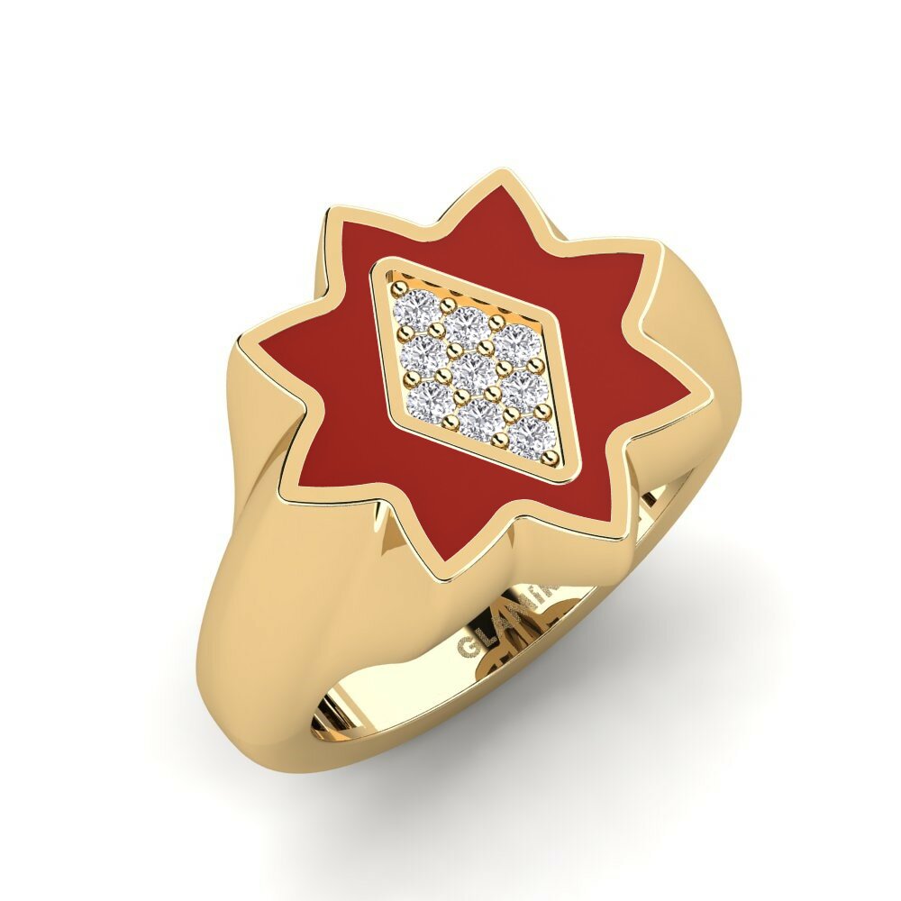 Diamond Pinky Ring Memynni