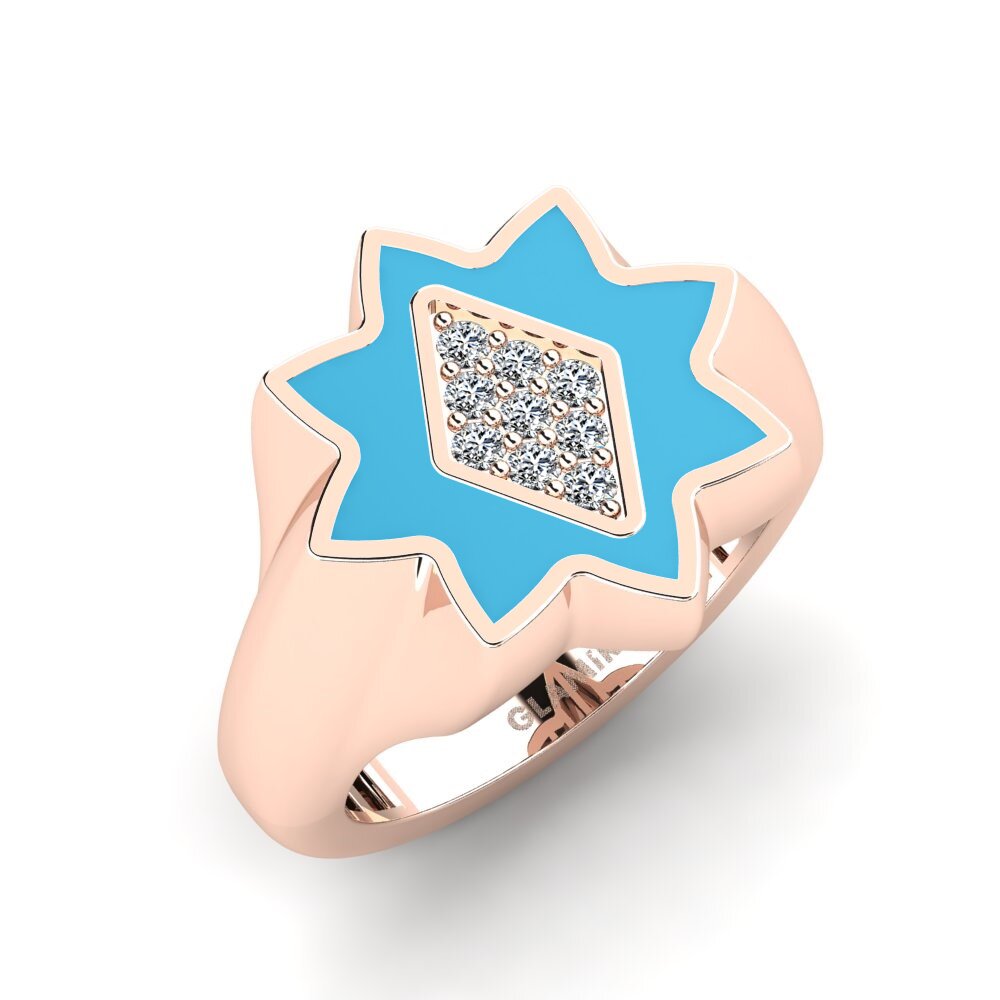 14ct Rose Gold Pinky Ring Memynni