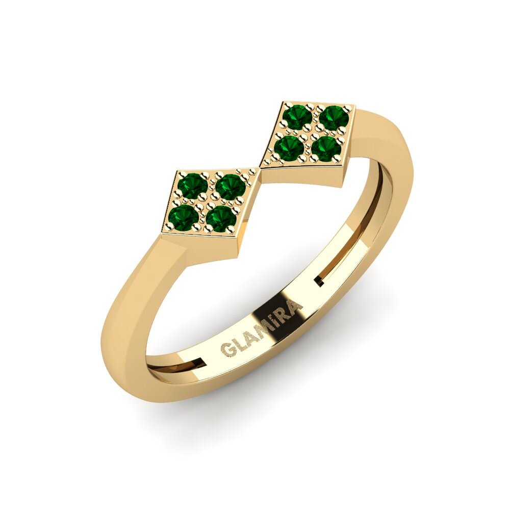 Green Zirconia Pinky Ring Moslin