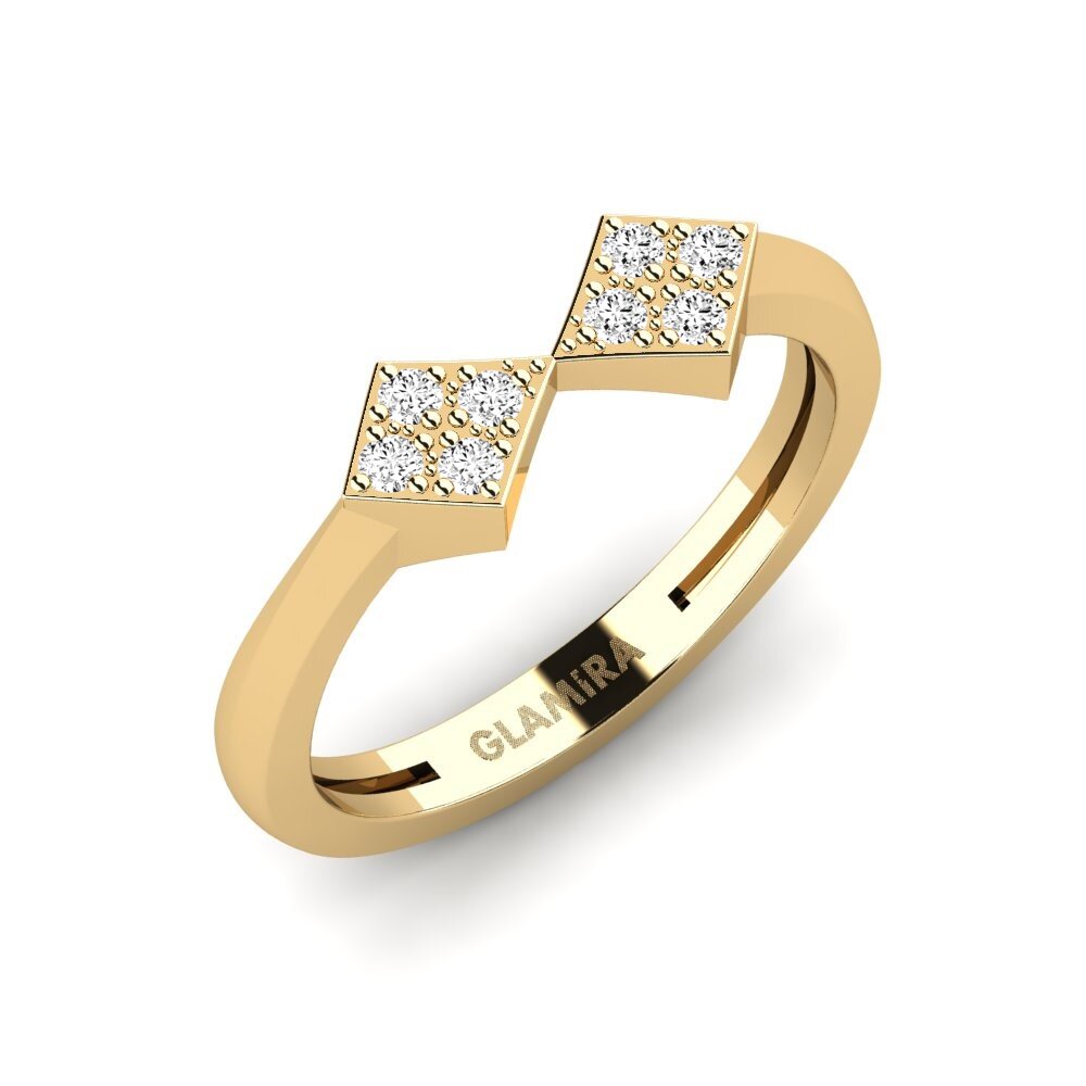 Moissanite Anneau rose Moslin
