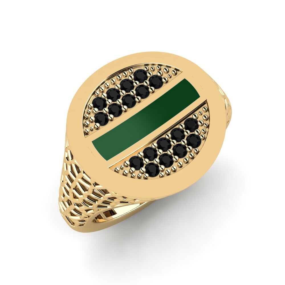Black Onyx Pinky Ring Motoldi