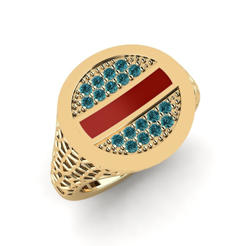 Blauer Diamant Pinker Ring Motoldi