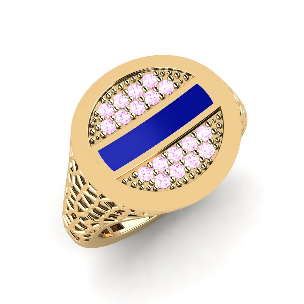 Rosa Saphir Pinker Ring Motoldi