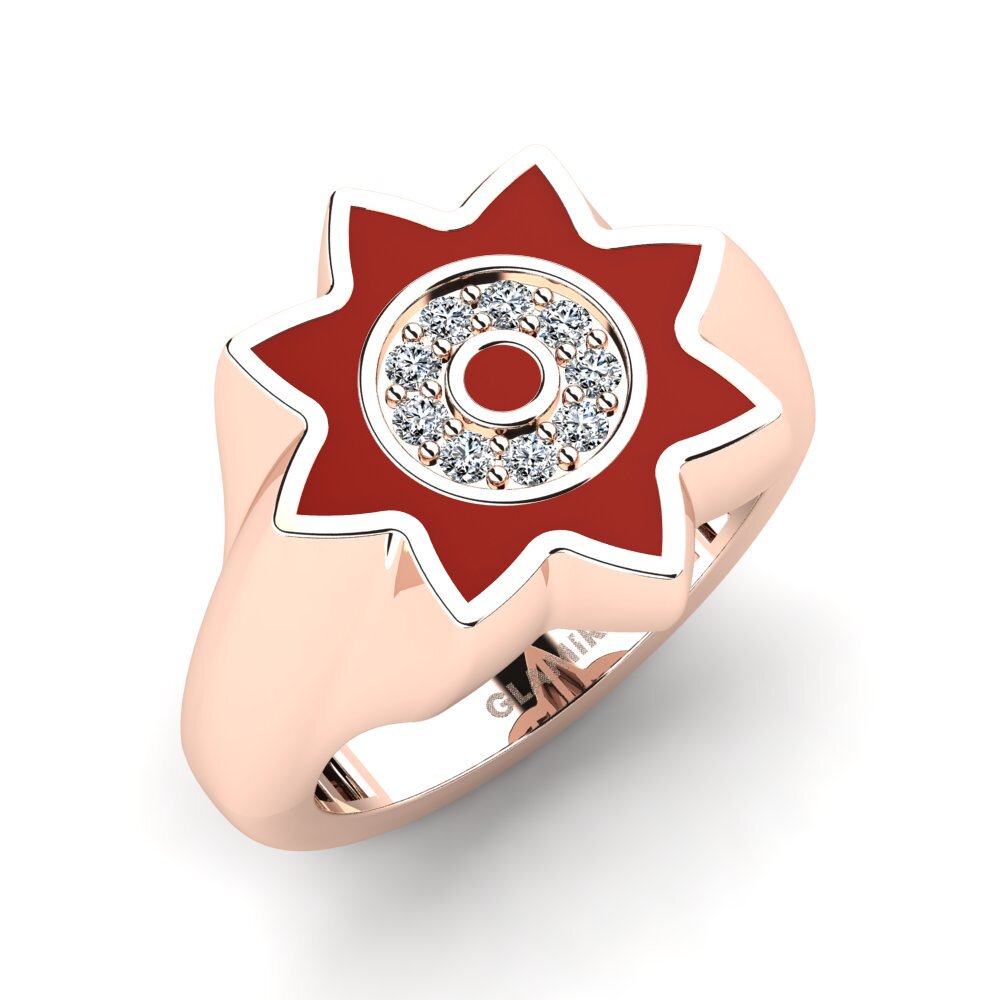 Rotgold 585 Pinker Ring Olorgen