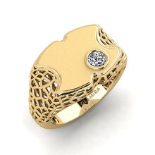 Pinky Ring Orrim 585 Yellow Gold & Swarovski Crystal