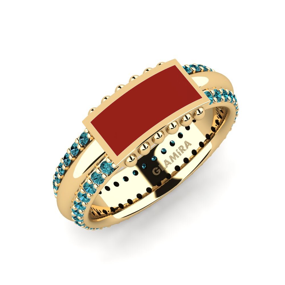 Blauer Diamant Pinker Ring Prinseld