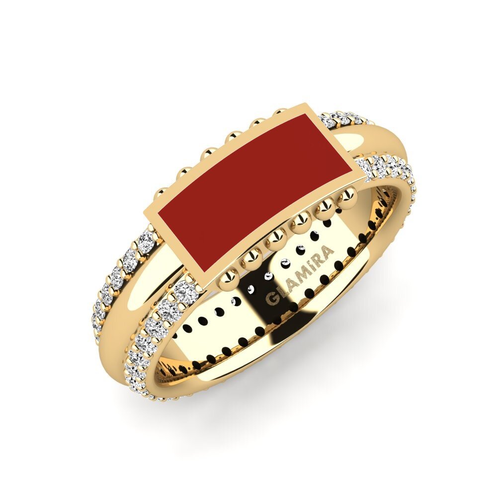 Moissanit Pinker Ring Prinseld