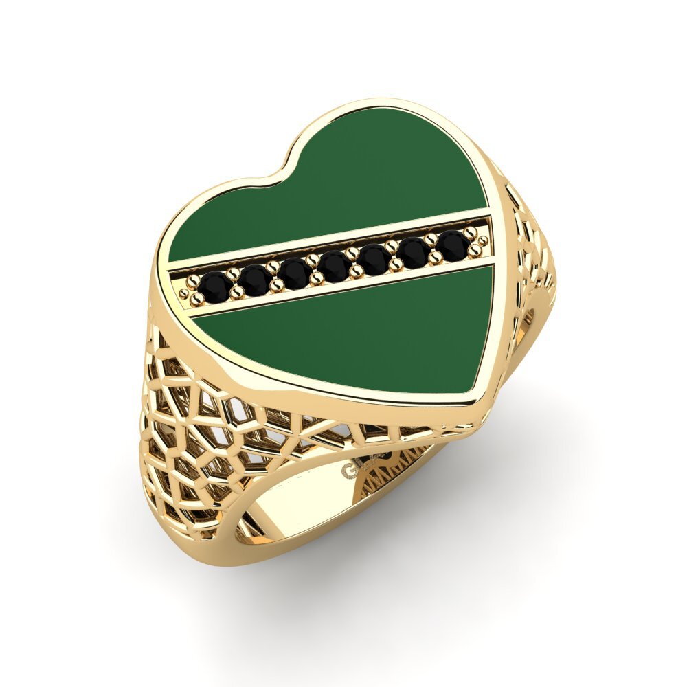 Black Onyx Pinky Ring Recges