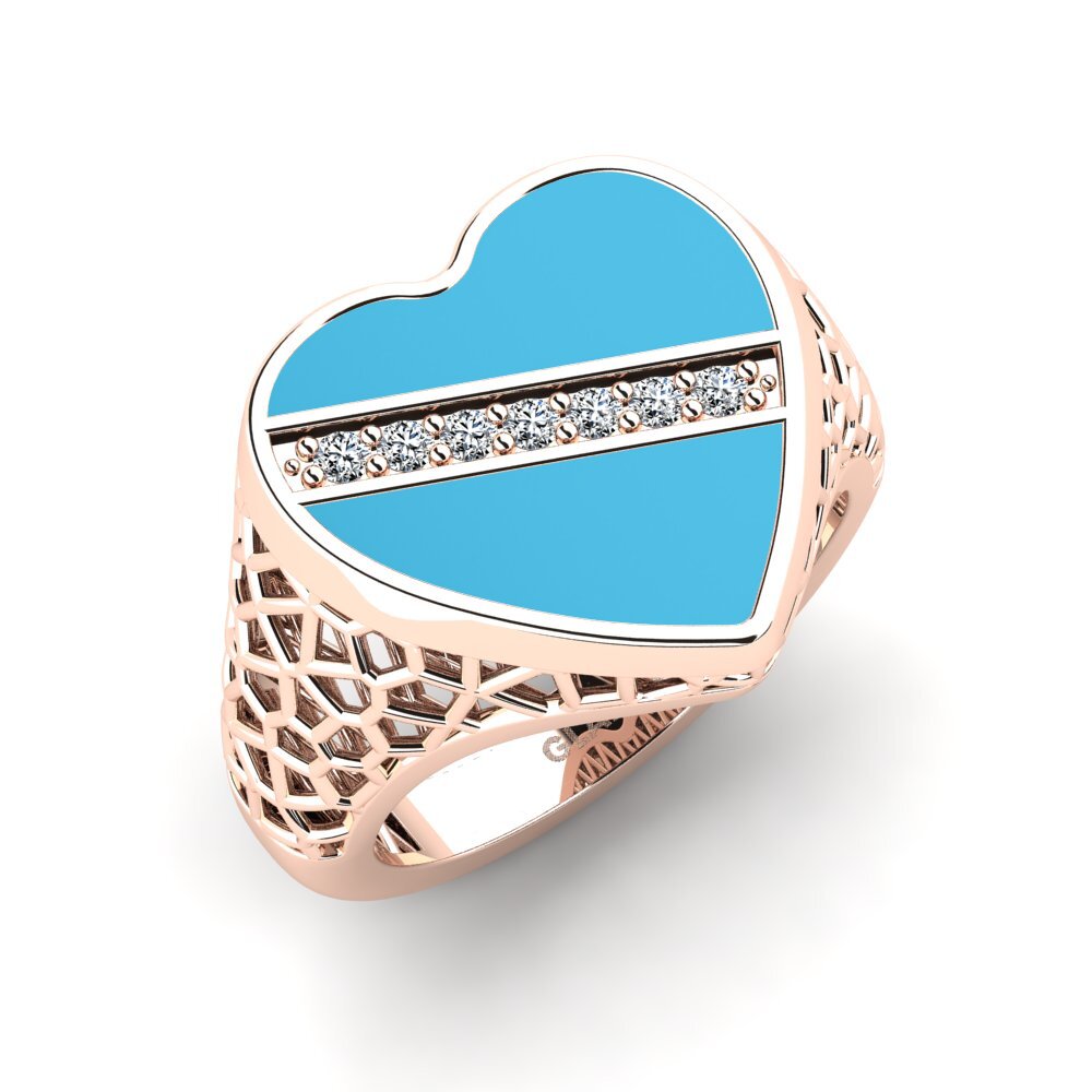 14ct Rose Gold Pinky Ring Recges