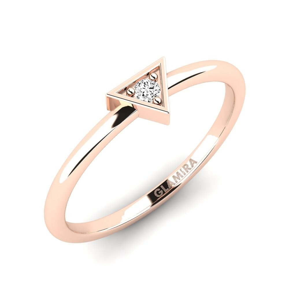 9k Rose Gold Stackable Ring Arthro