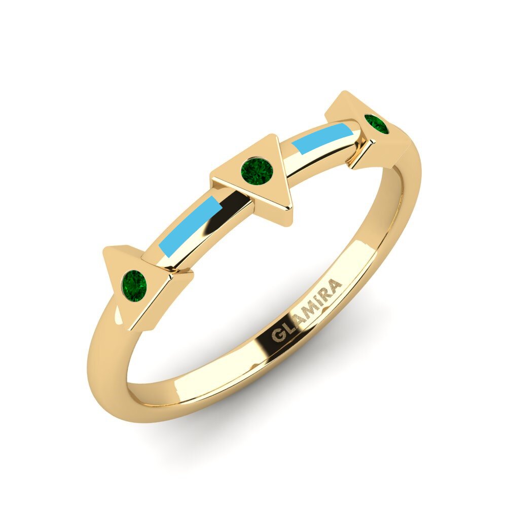 Grüner Zirkonia Ring Bylfd