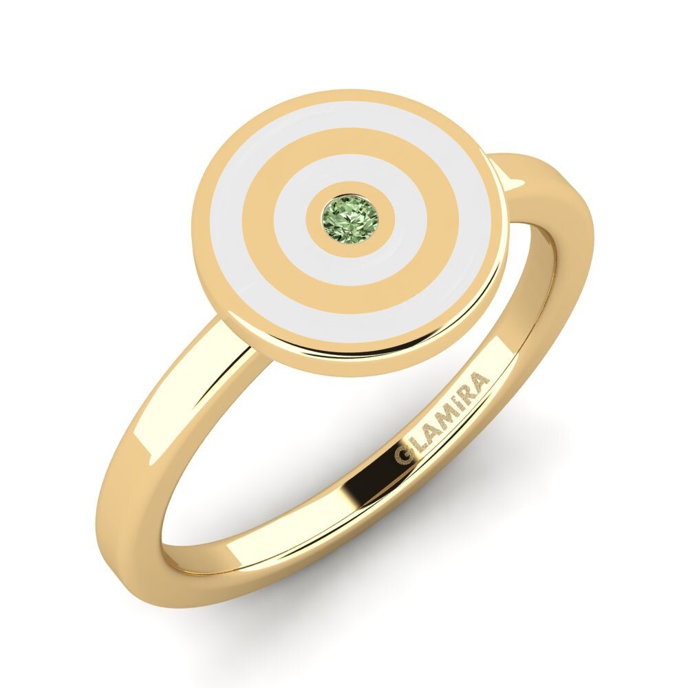 Diamante verde Anillo Canlele