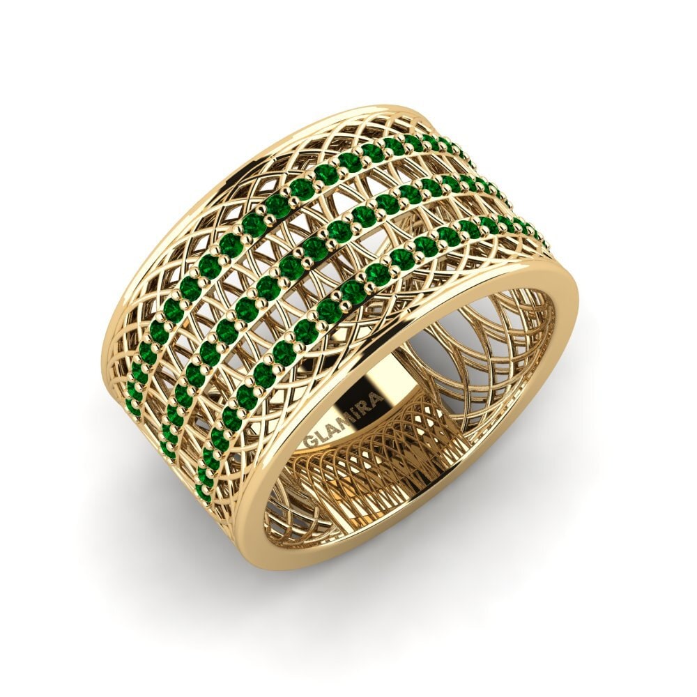 Circonita Verde Anillo Charlizew