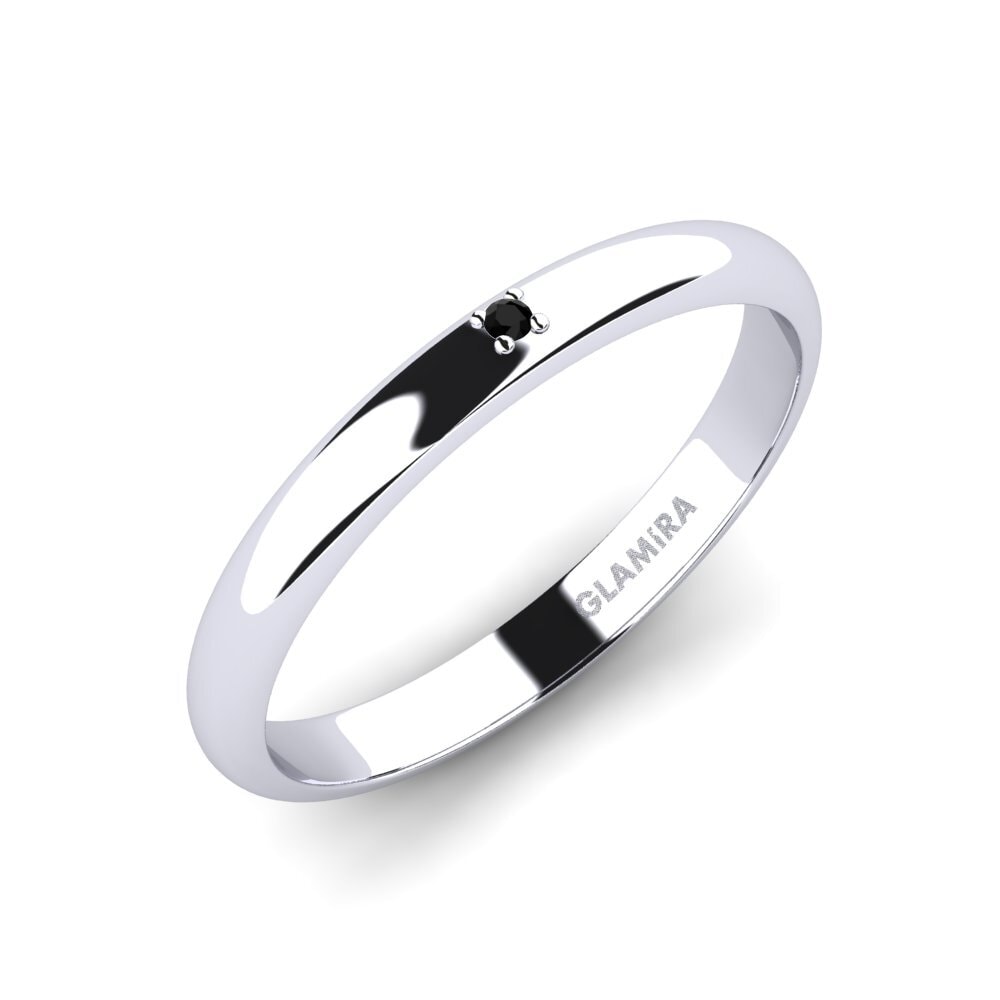 9k White Gold Black Onyx Ring Creasez