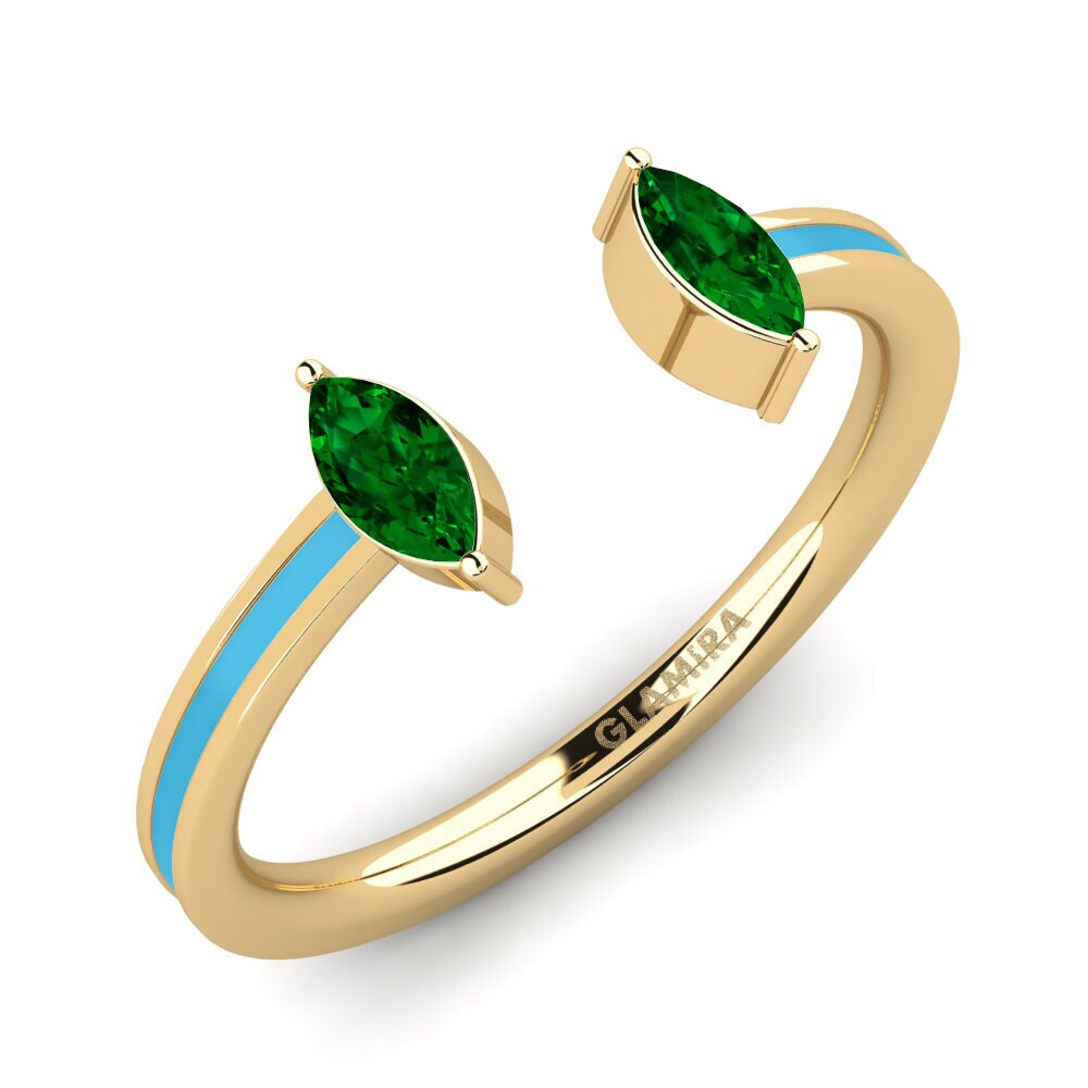 Grüner Zirkonia Ring Efis