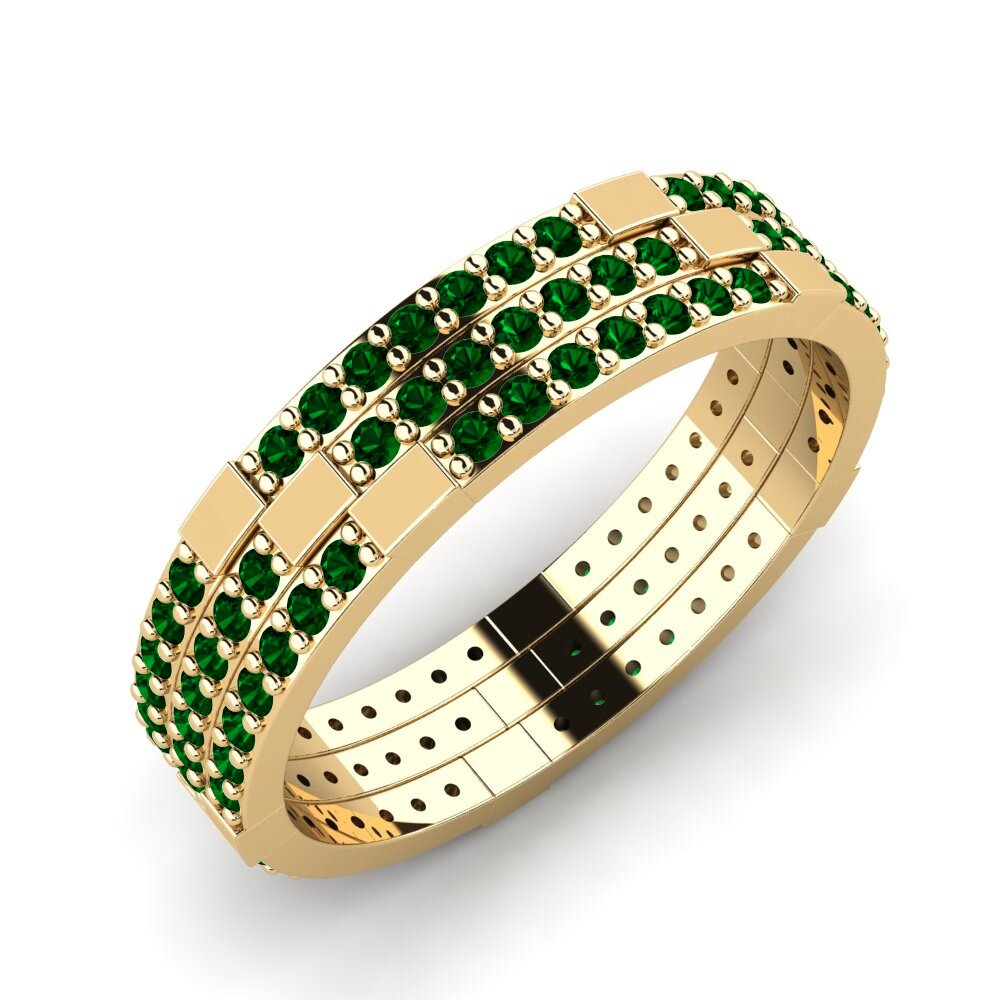 Circonita Verde Anillo Eleana