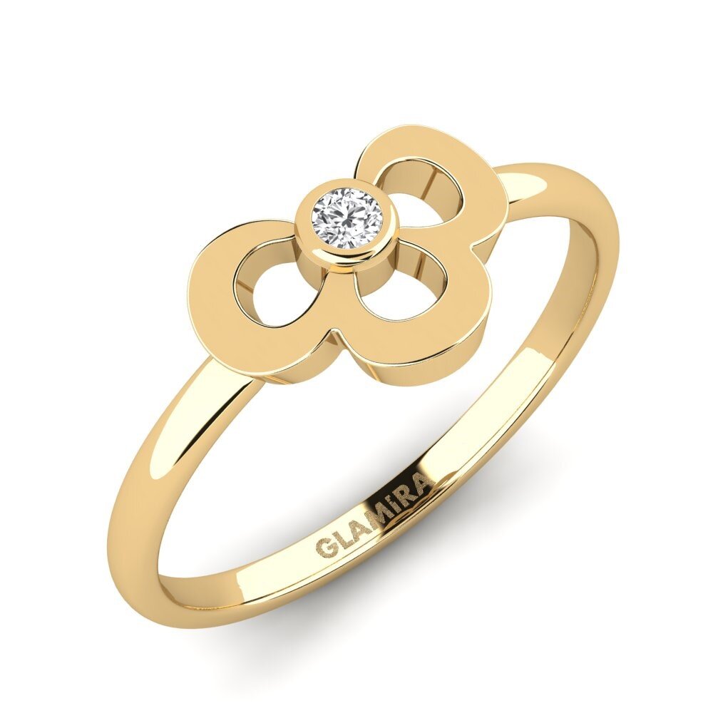 White sapphire Ring Elveno