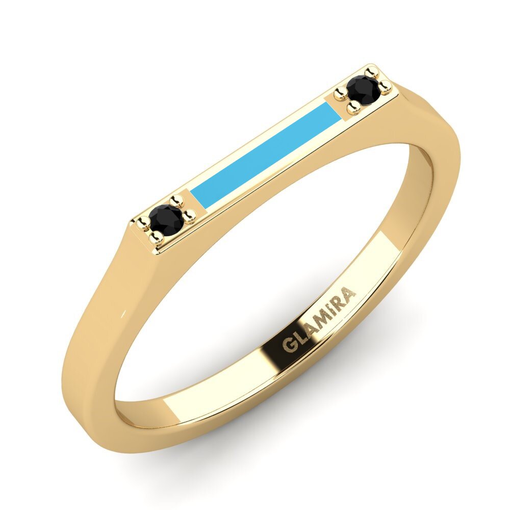 Black Sapphire Stackable Ring Enei